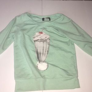 Teal milkshake sweater
